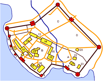 Kirillo-Belozersky Monastery Map